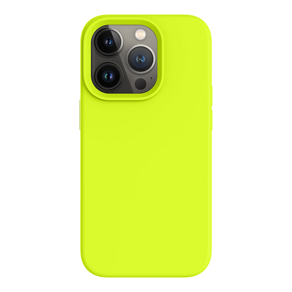 iPhone 14 Pro silicone case - fluorescent yellow#color_fluorescent yellow