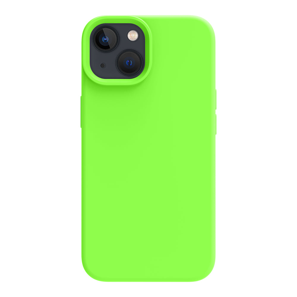iPhone 14 silicone case - bright green#color_bight green