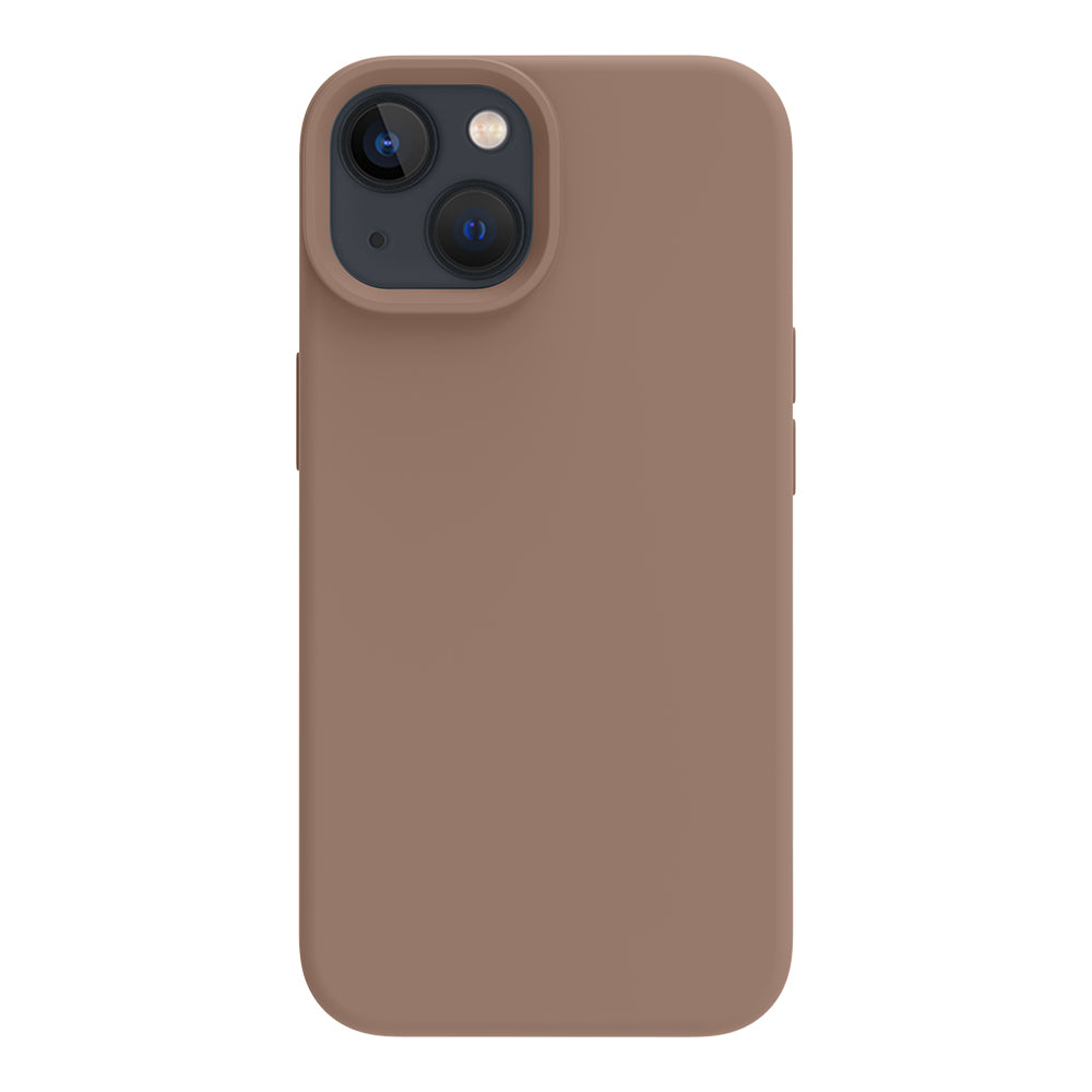 iPhone 14 silicone case - light brown#color_light brown