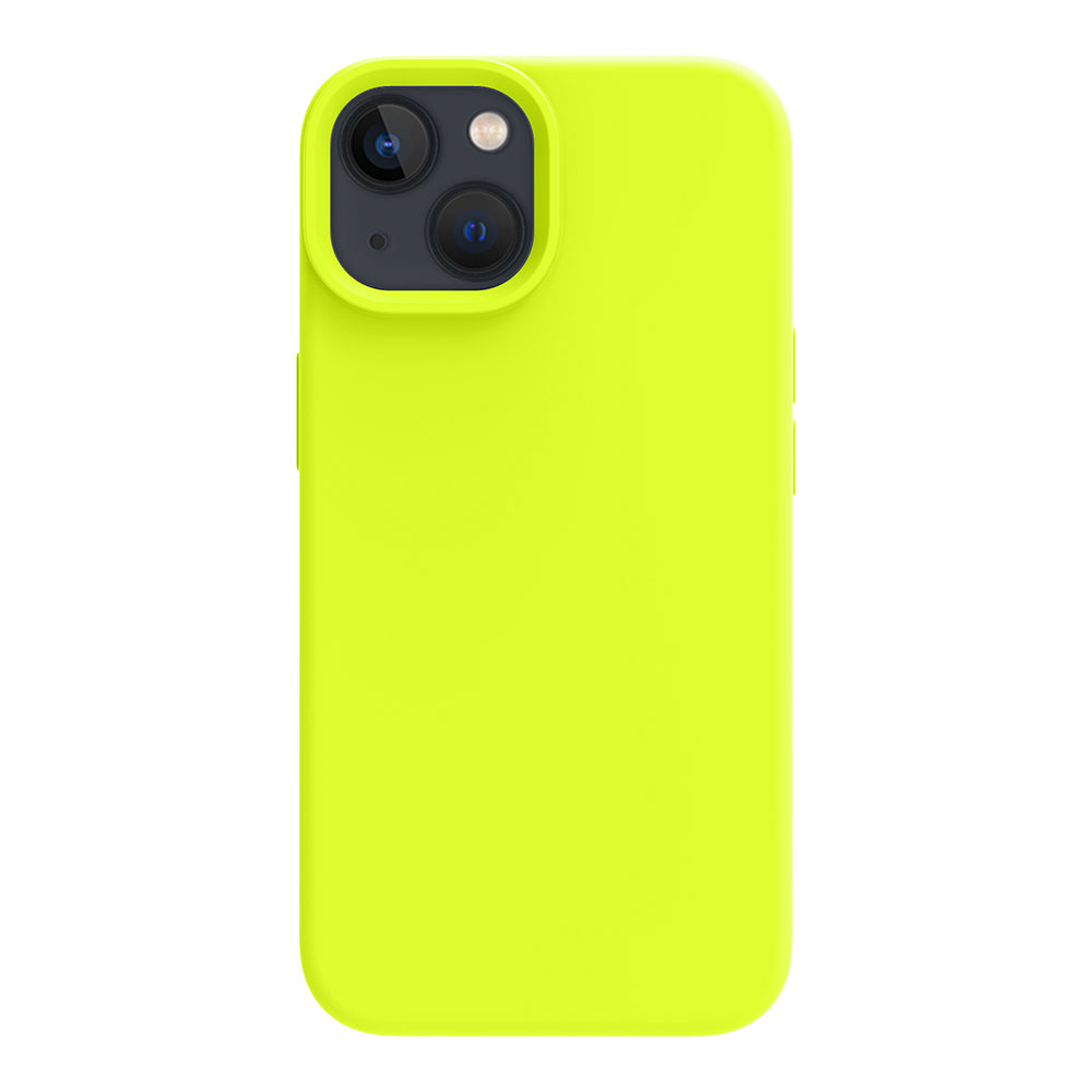 iPhone 14 silicone case - fluorescent yellow#color_fluorescent yellow
