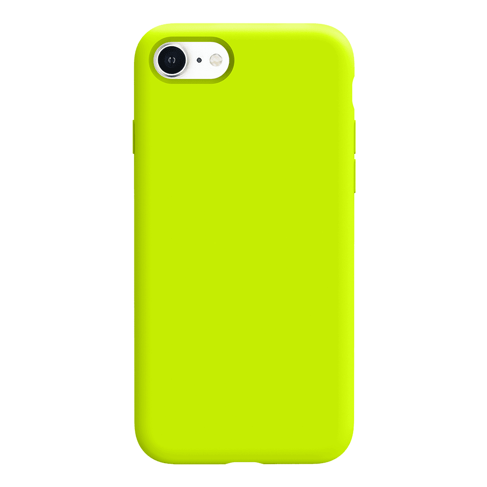 iPhone 8 silicone case - fluorescent yellow#color_fluorescent yellow