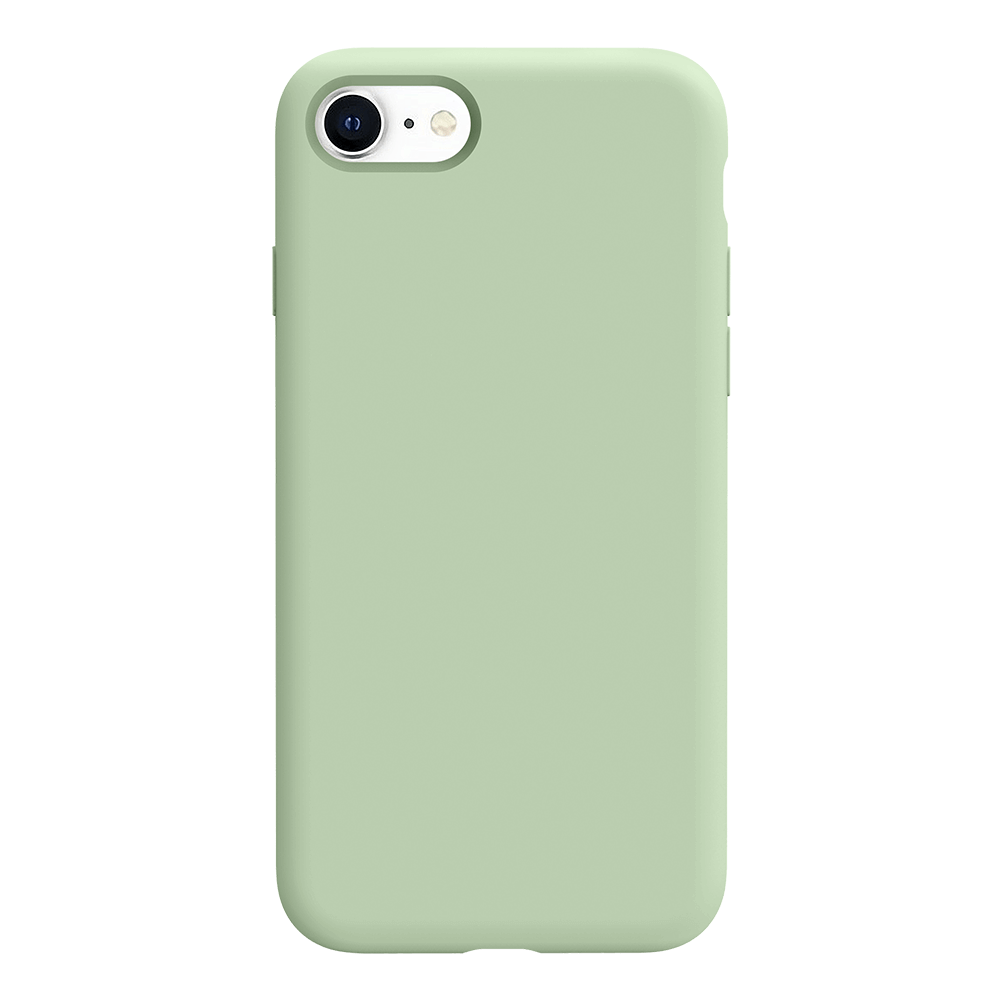 iPhone SE 2022 silicone case - pale green