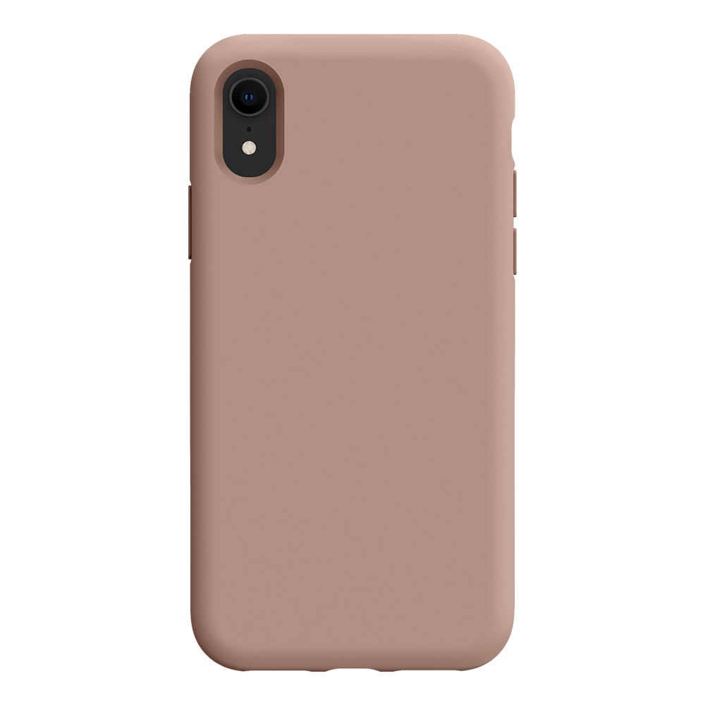 iPhone XR silicone case - light brown#color_light brown