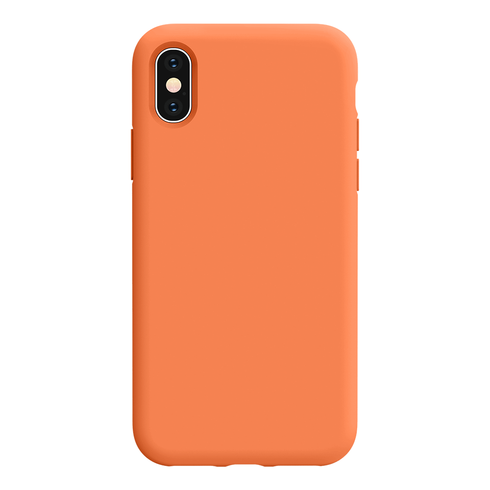 iPhone XS Max silicone case - kumquat#color_kuamquat