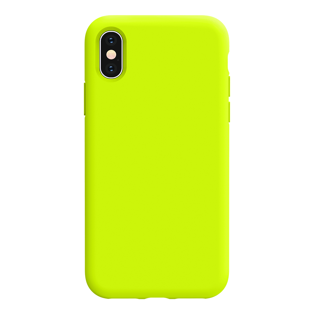 iPhone XS Max silicone case - fluorescent yellow#color_fluorescent yellow