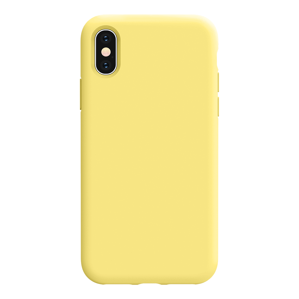 iPhone X silicone case - yellow#color_yellow