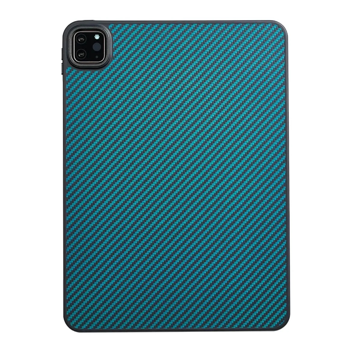 Aramid Fiber iPad Pro case#color_black/blue