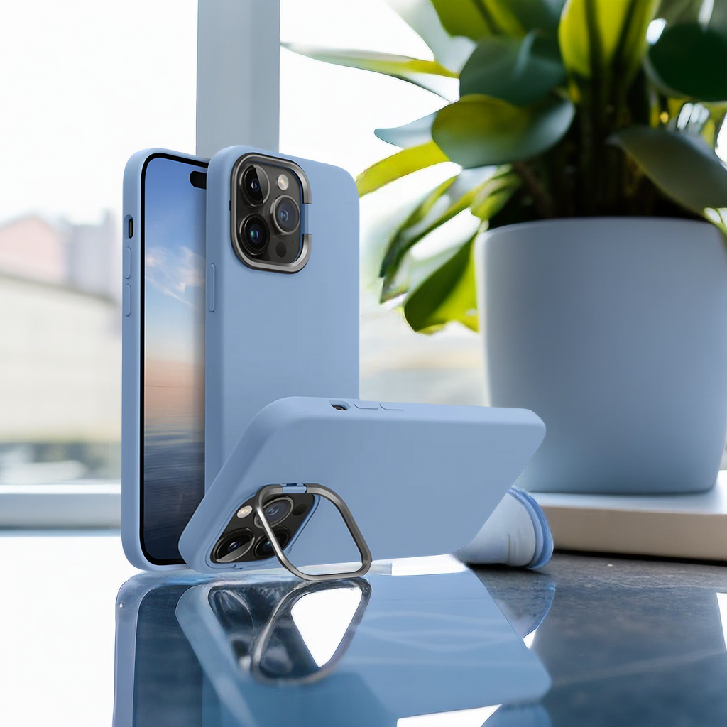 iPhone 14 Pro Max kickstand silicone case