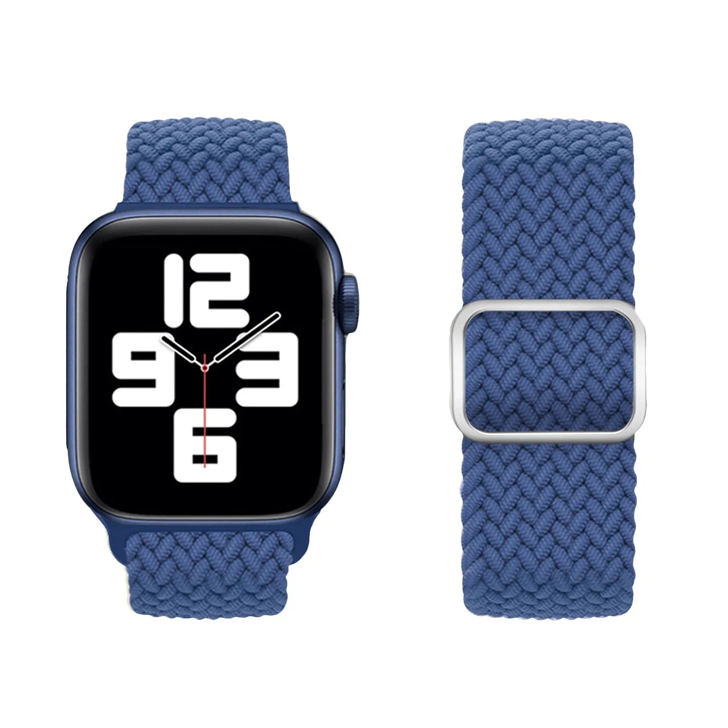 Adjustable Apple Watch Braided Loop#color_blue