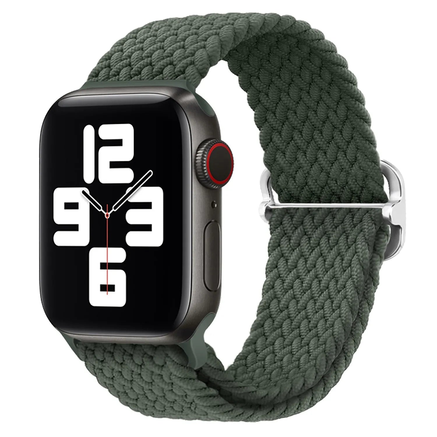 Adjustable Apple Watch Braided Loop#color_green