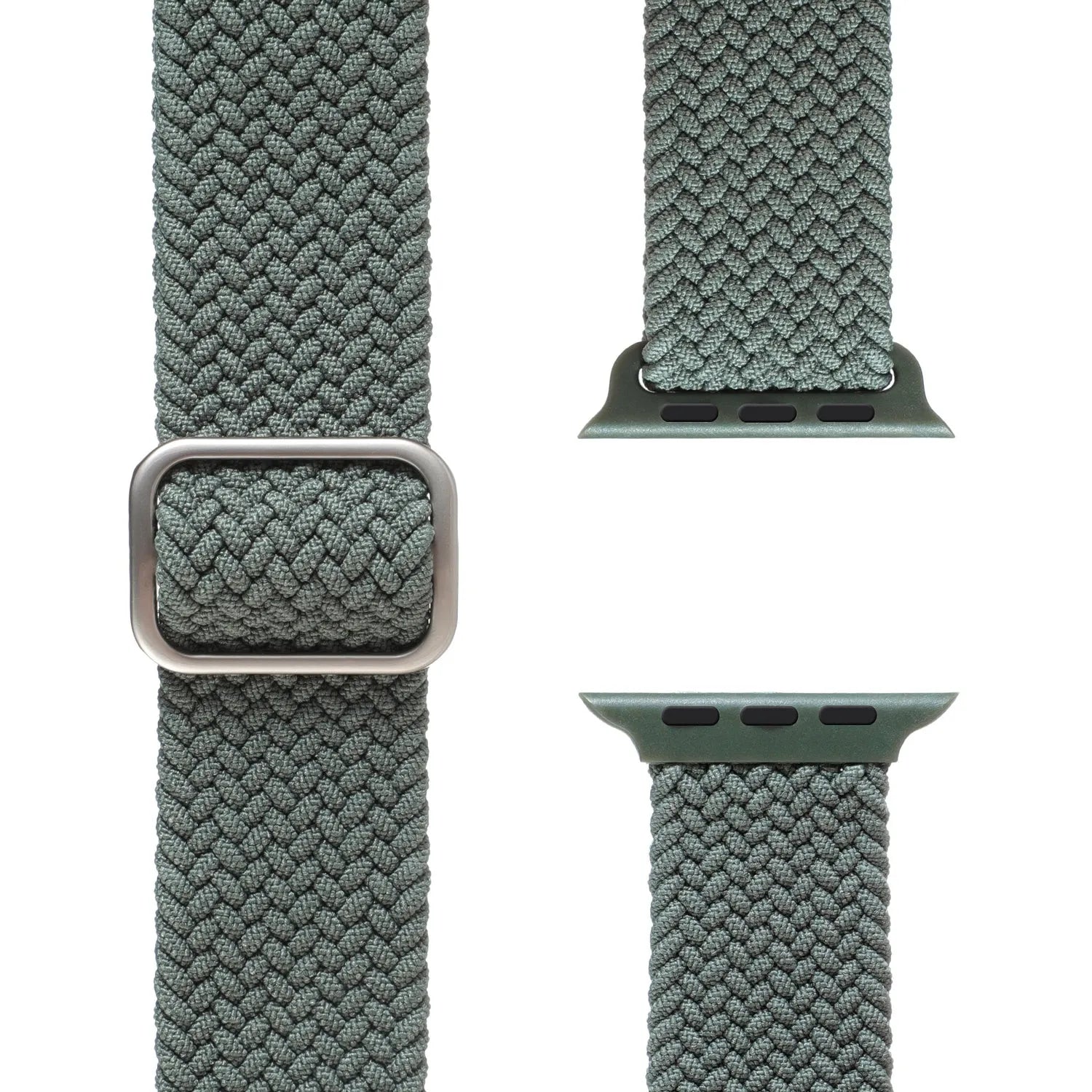 Adjustable Apple Watch Braided Loop#color_green