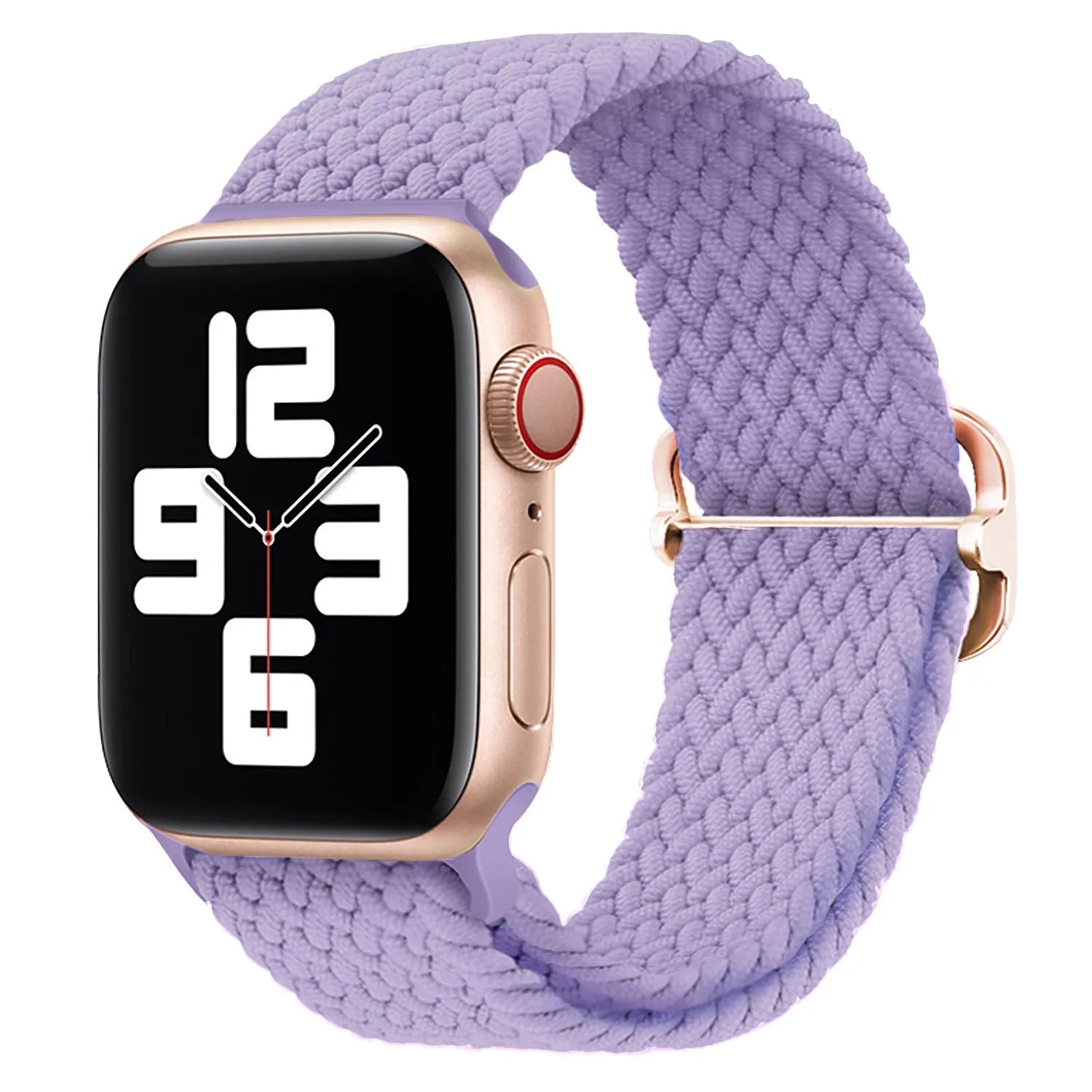 Adjustable Apple Watch Braided Loop#color_light purple