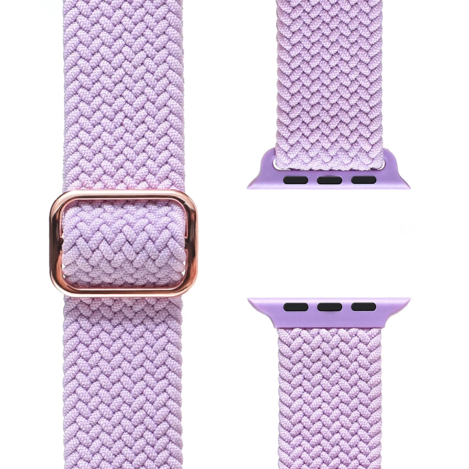 Adjustable Apple Watch Braided Loop#color_light purple
