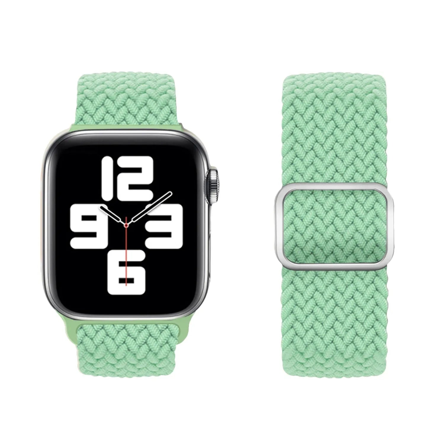 Adjustable Apple Watch Braided Loop#color_mint green