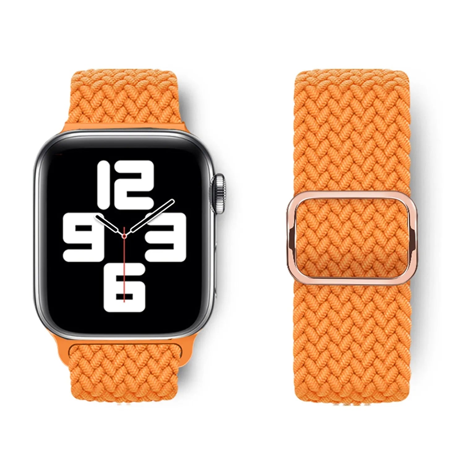 Adjustable Apple Watch Braided Loop#color_orange