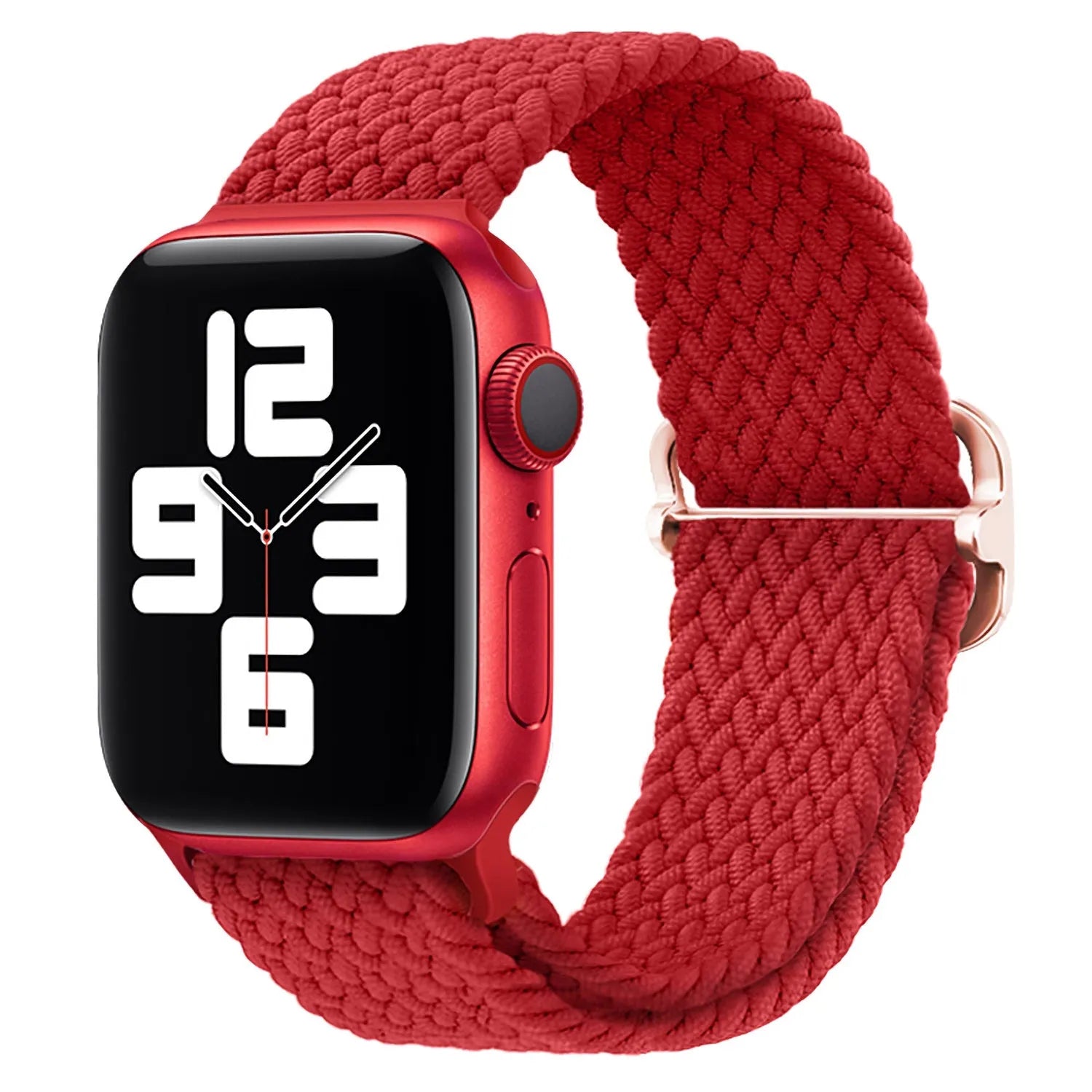 Adjustable Apple Watch Braided Loop#color_red