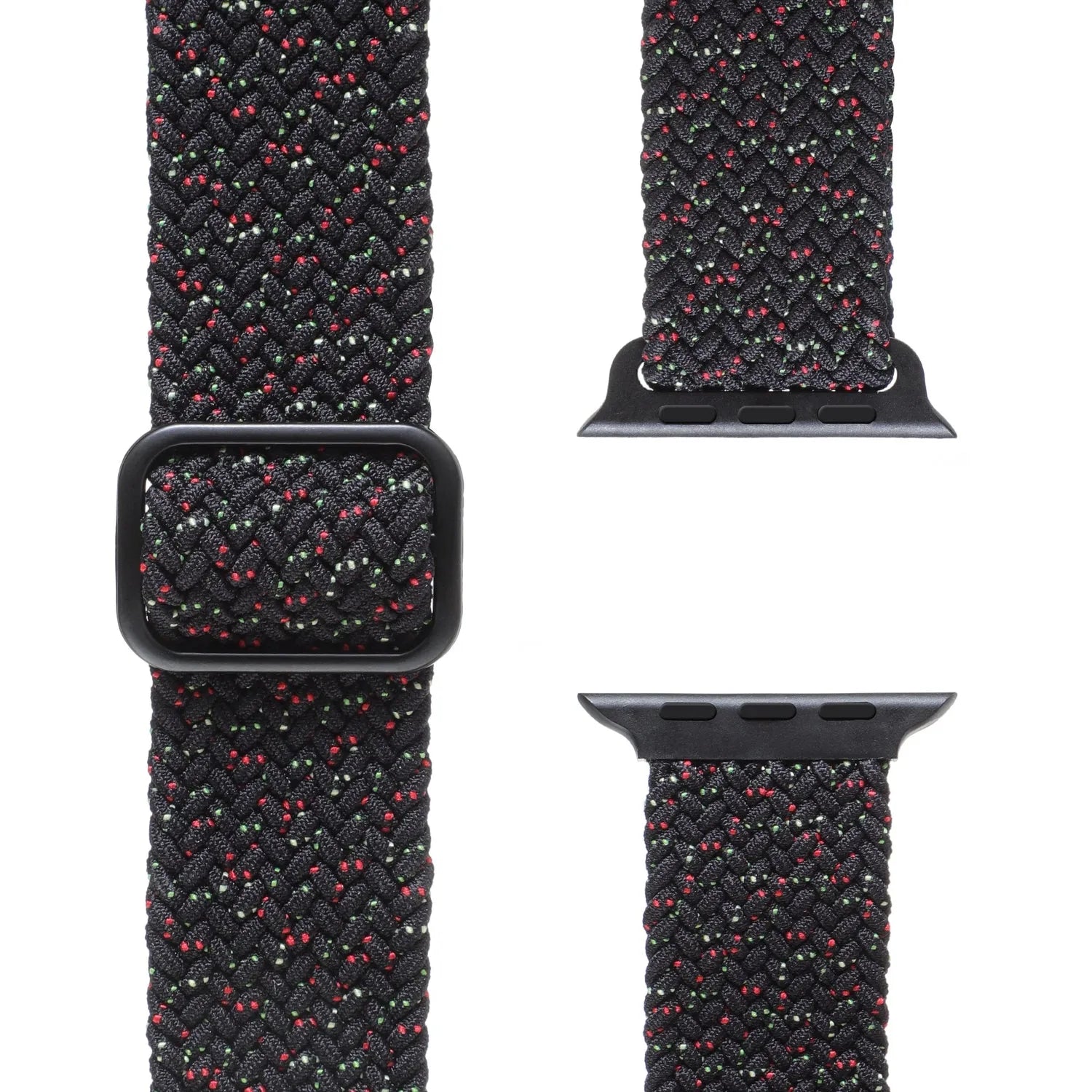 Adjustable Apple Watch Braided Loop#color_star black