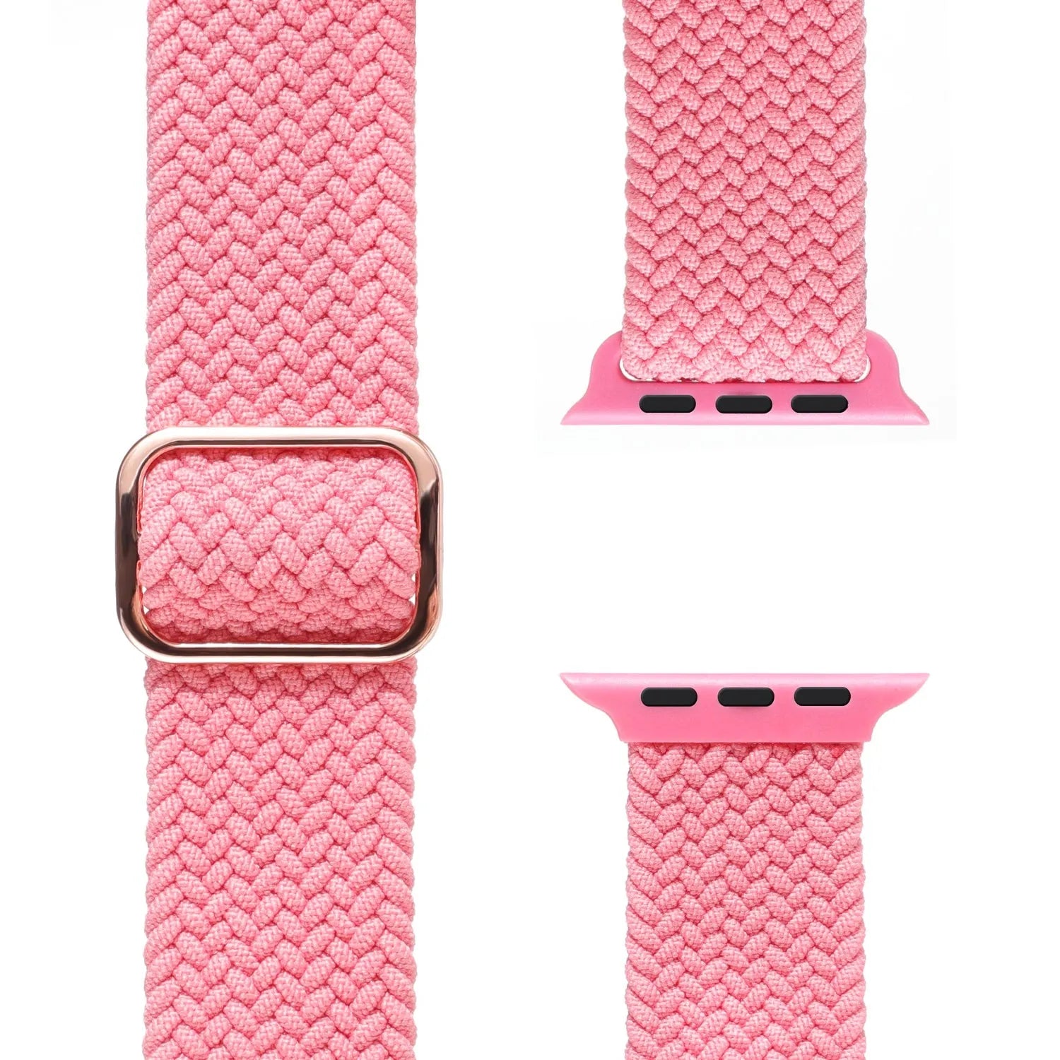 Adjustable Apple Watch Braided Loop#color_watermelon red