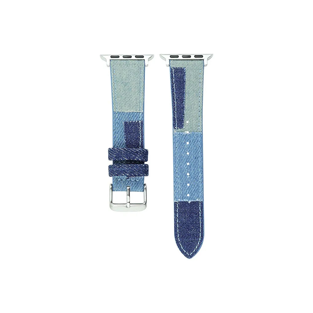 Apple Watch Leather Strap | Denim Splicing
