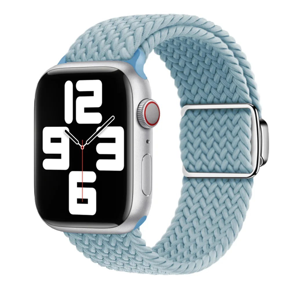 Apple Watch Magnetic Buckle Braided Loop#color_baby blue