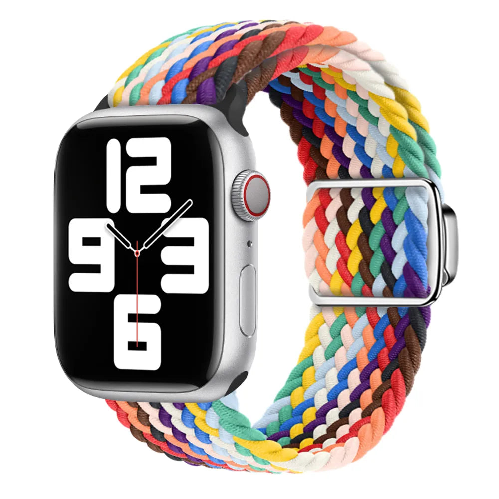 Apple Watch Magnetic Buckle Braided Loop#color_colorful