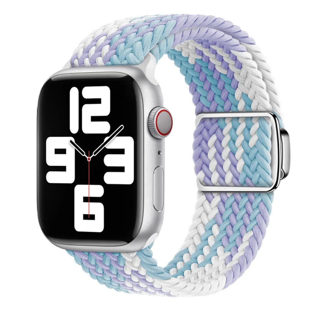 Apple Watch Magnetic Buckle Braided Loop#color_violets