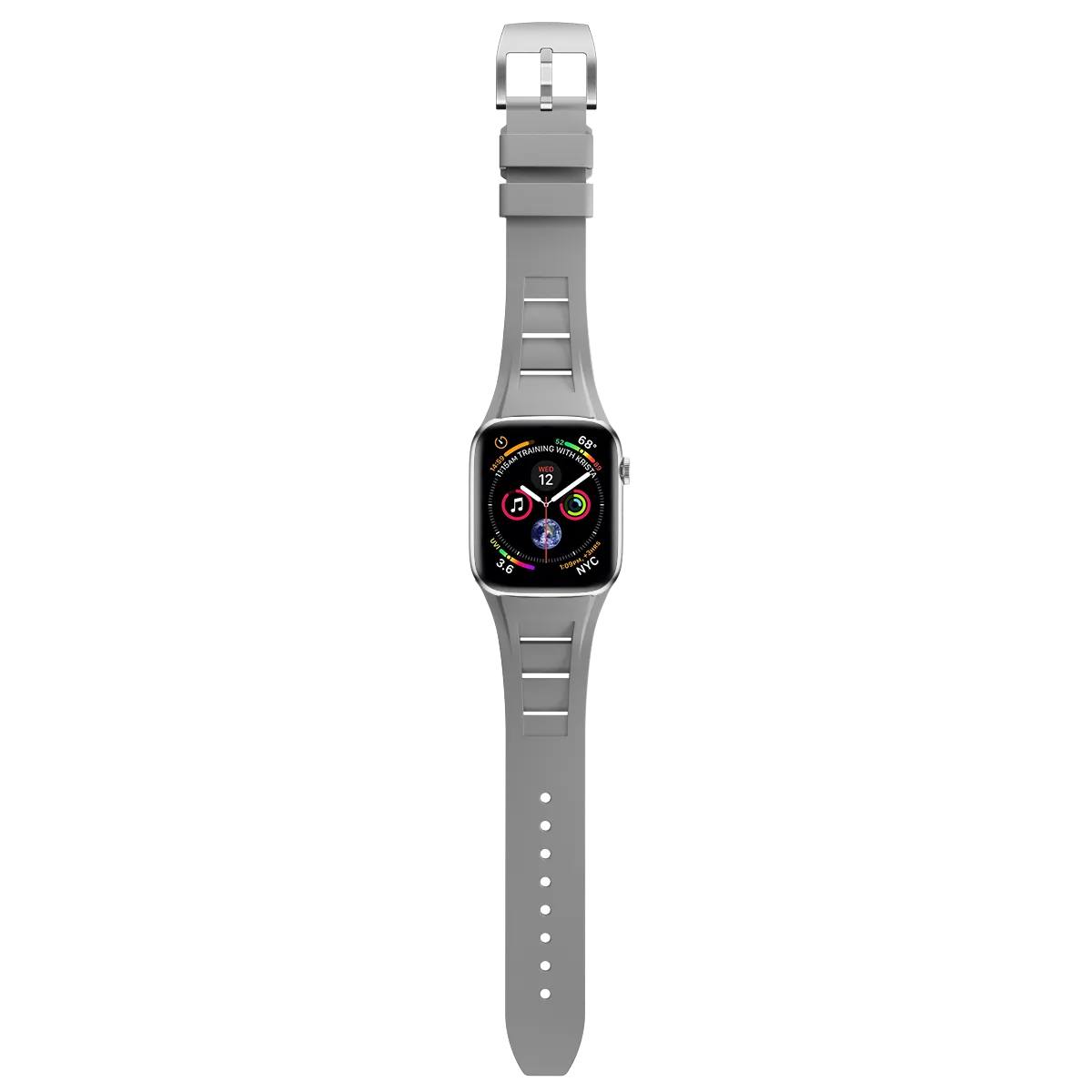 Apple Watch Ultra silicone band#color_gray / silver