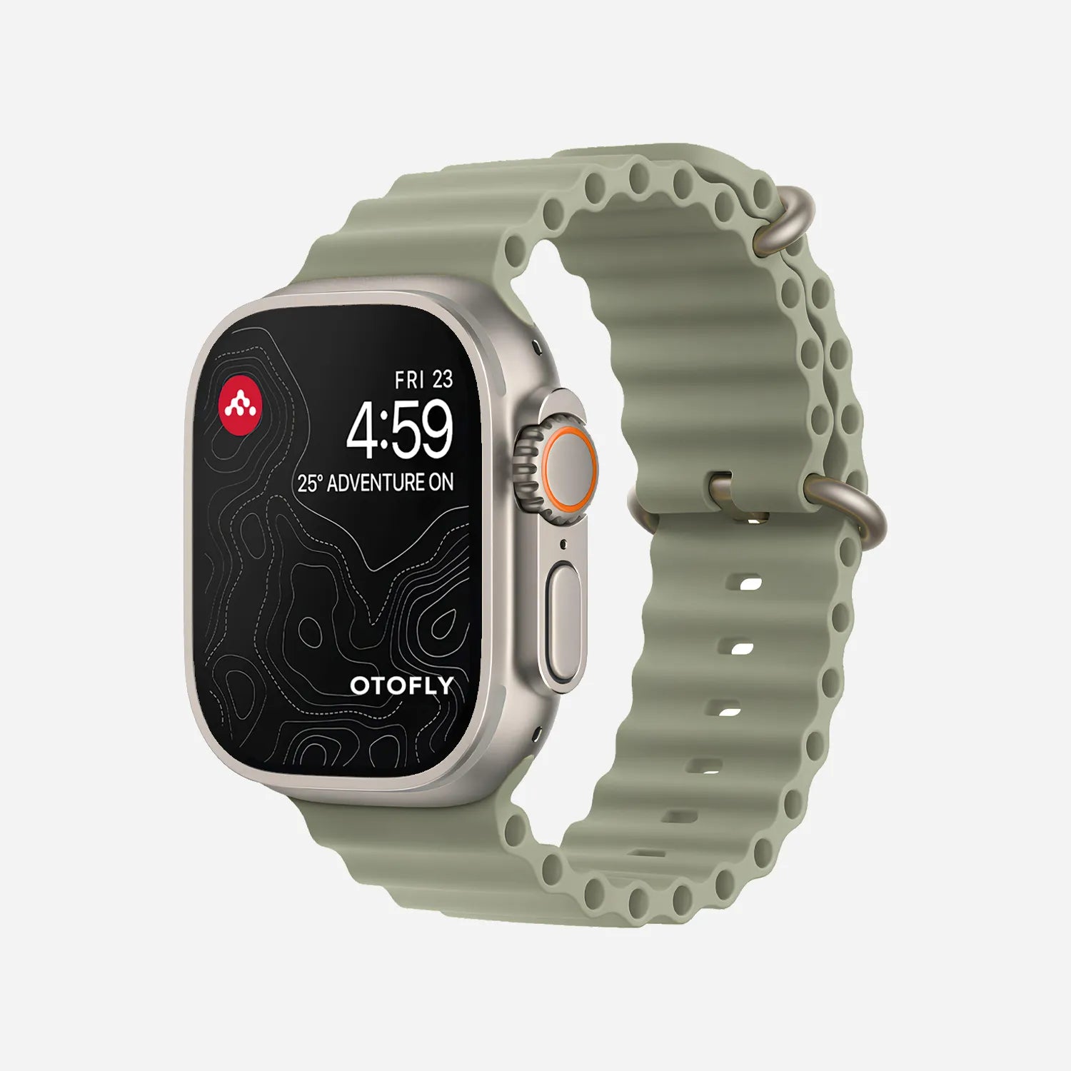 OTOFLY The Best Apple Watch Ultra Band Ocean Band with Adjustable Loop Clover 42mm 44mm 45mm 46mm 49mm Titan