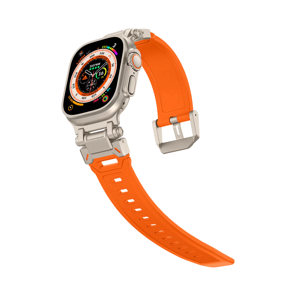 Apple Watch Ultra mech band#color_titanium orange