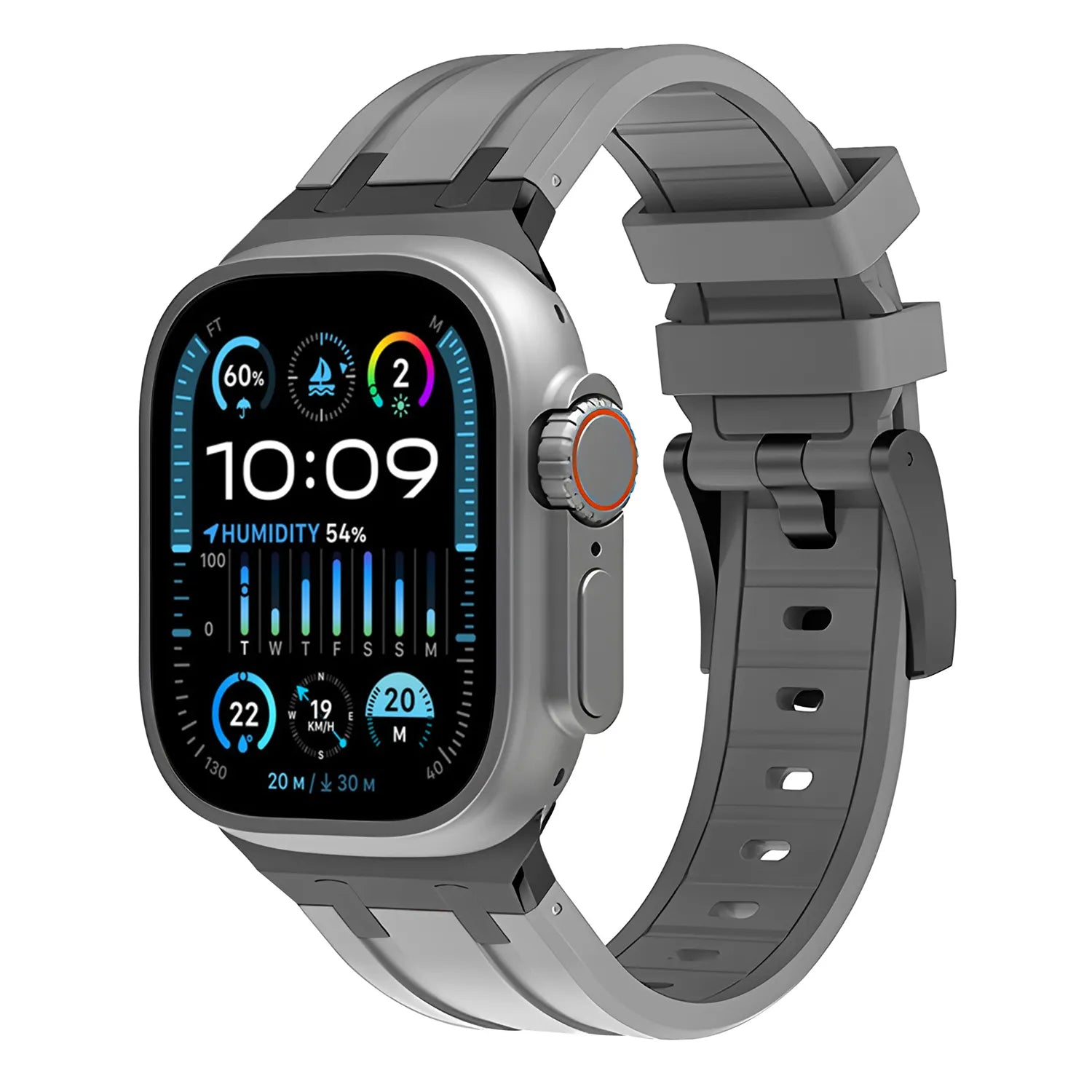 Apple Watch Ultra silicone band#color_gray