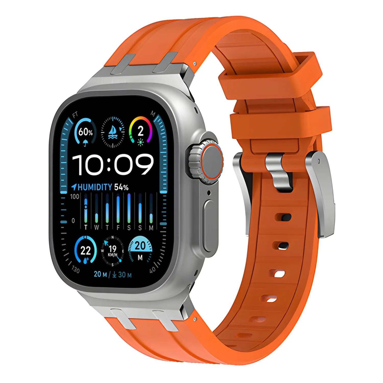 Apple Watch Ultra silicone band#color_orange
