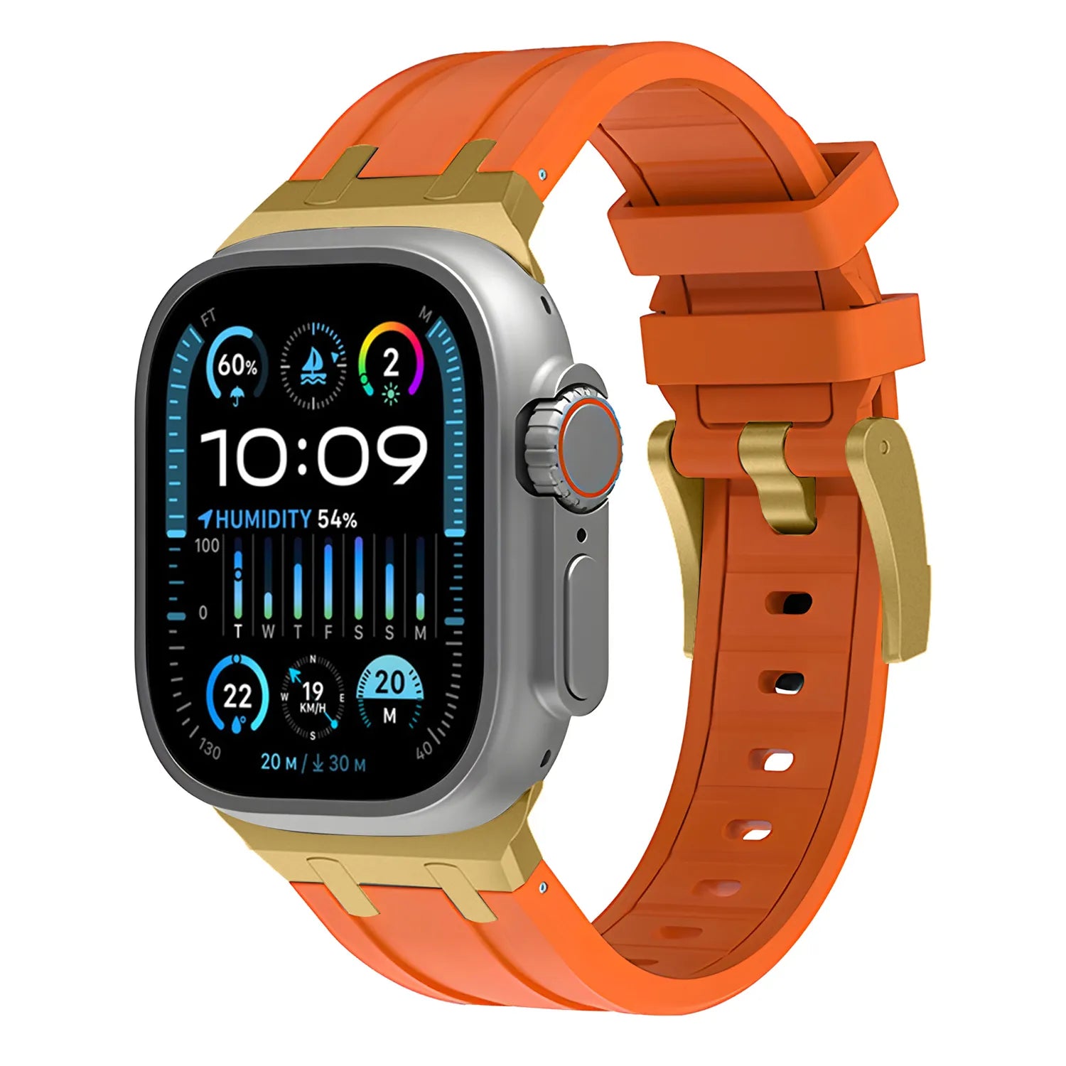 Apple Watch Ultra silicone band#color_orange