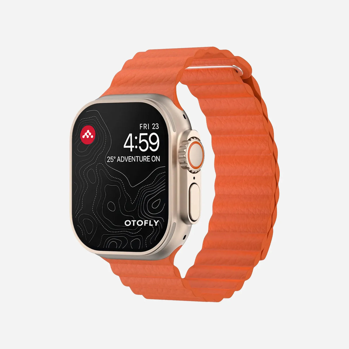 Apple Watch Leather Loop 44mm Leather Loop for Apple Watch™ 44mm Medium Black MXAA2AM/A  main image 4