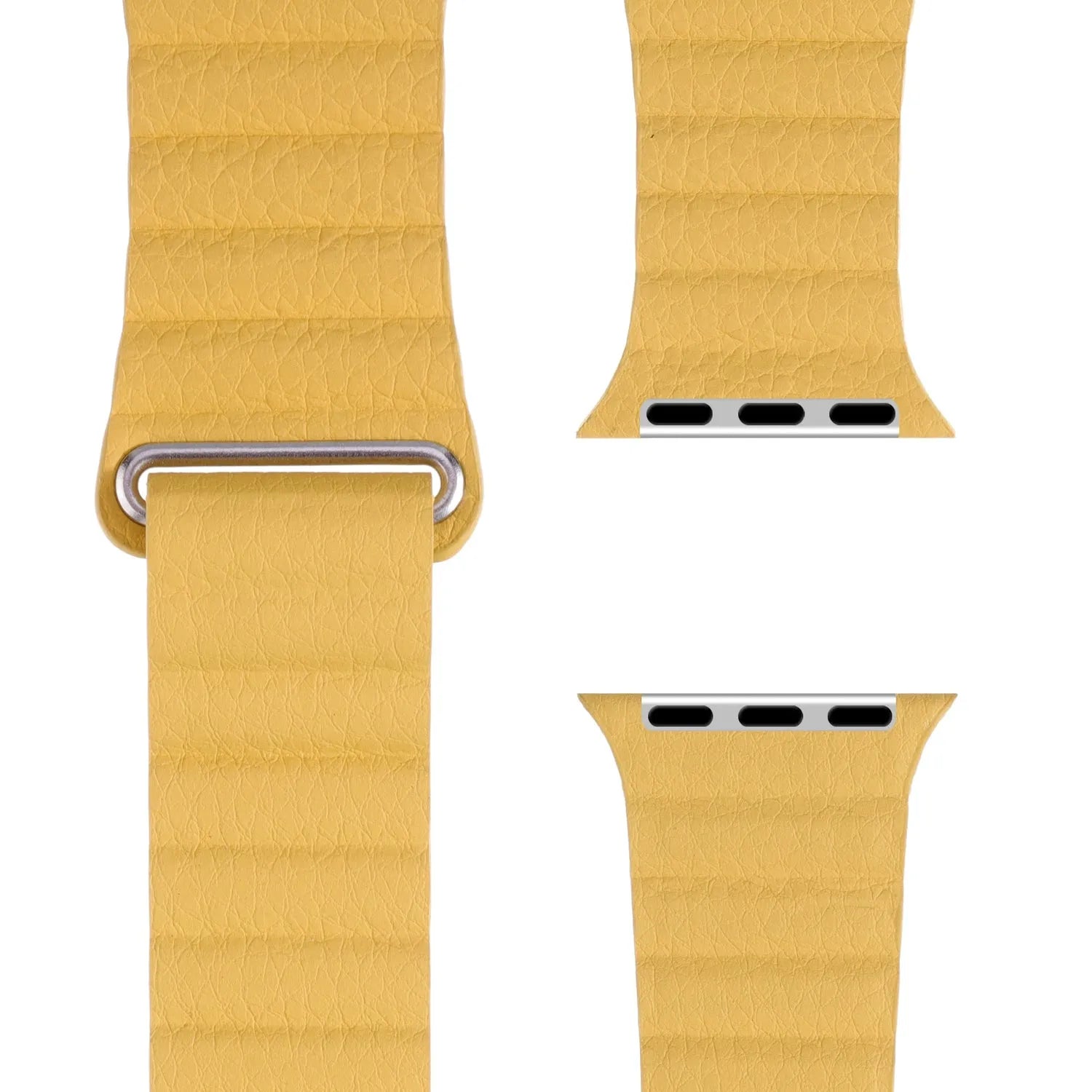 Apple Watch magnetic leather loop#color_yellow