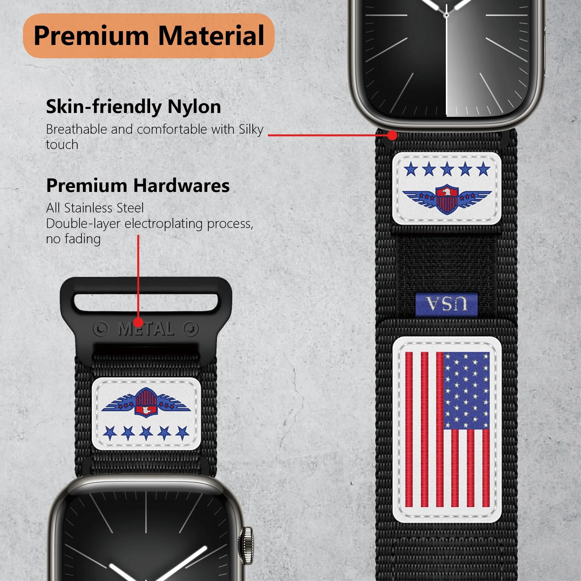 Apple watch 4 nylon band shop