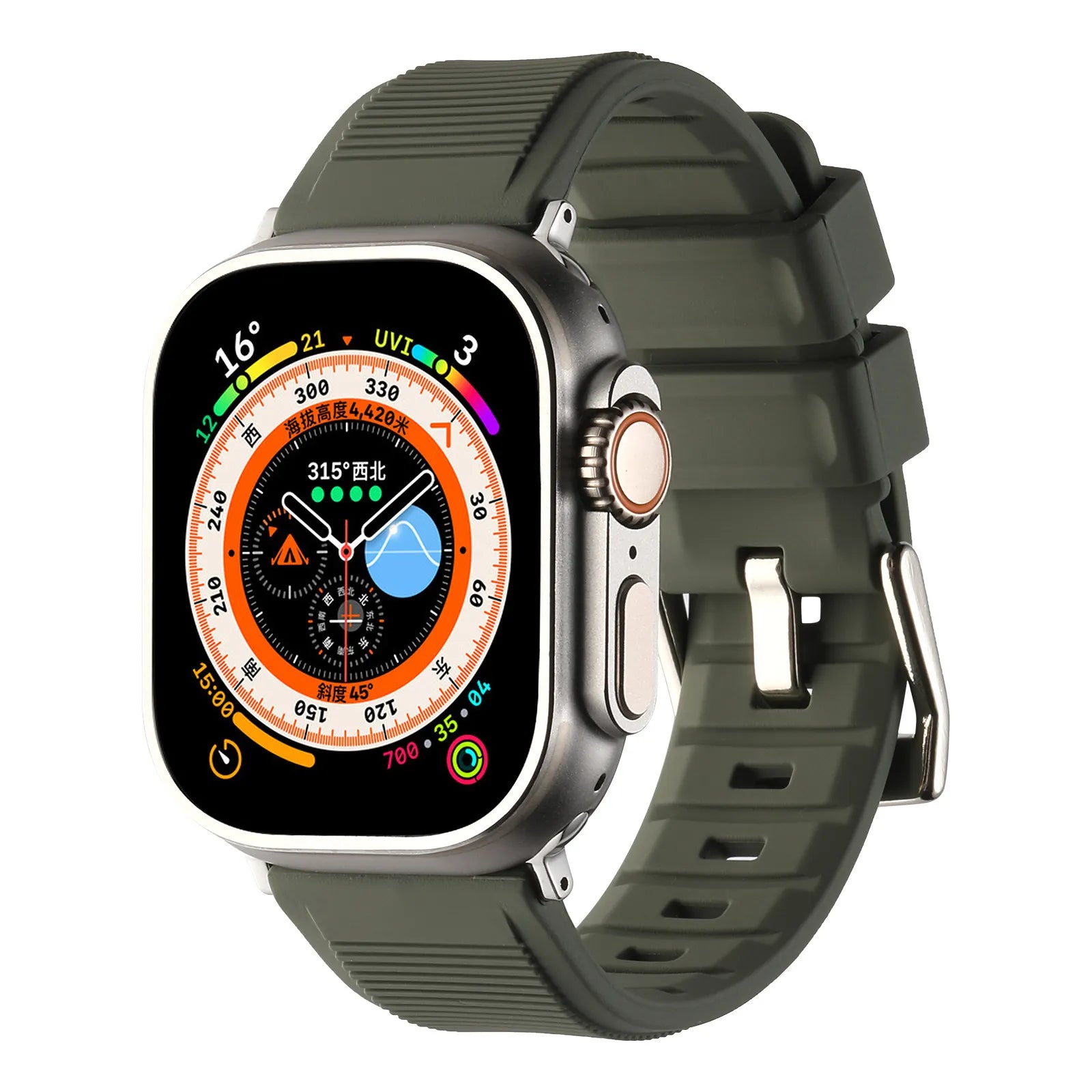 Apple Watch rugged band#color_dark green
