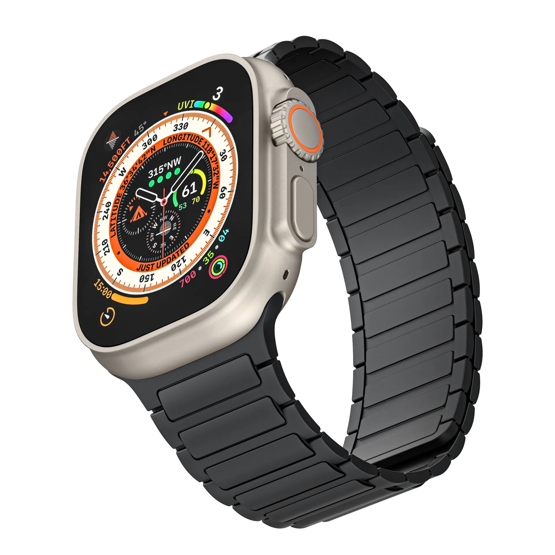 Apple Watch silicone strap#color_black