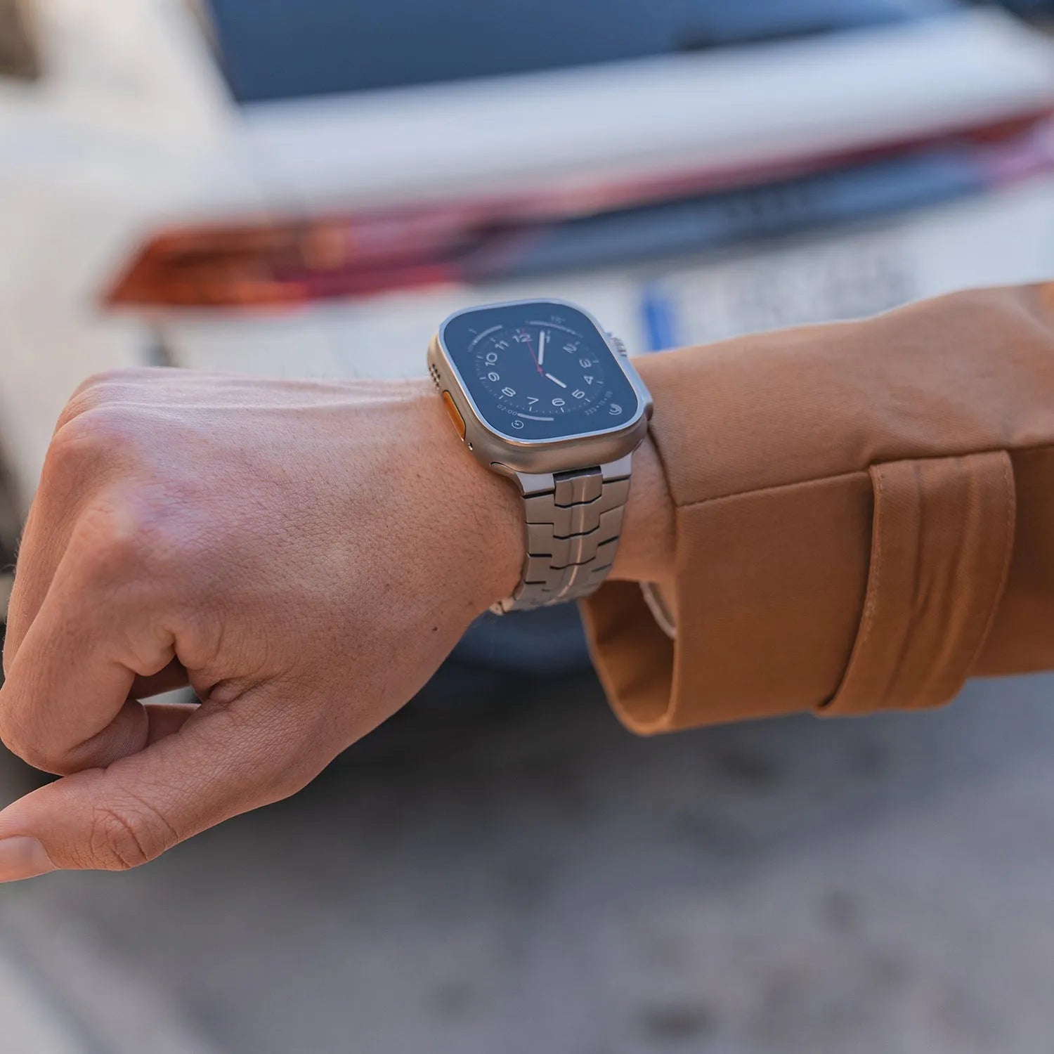Titanium band 2025 for apple watch
