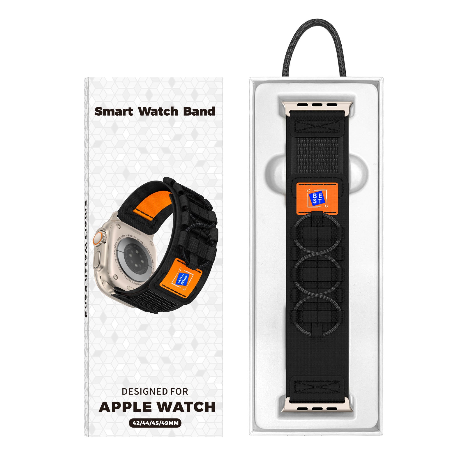 Apple Watch nylon band#color_black