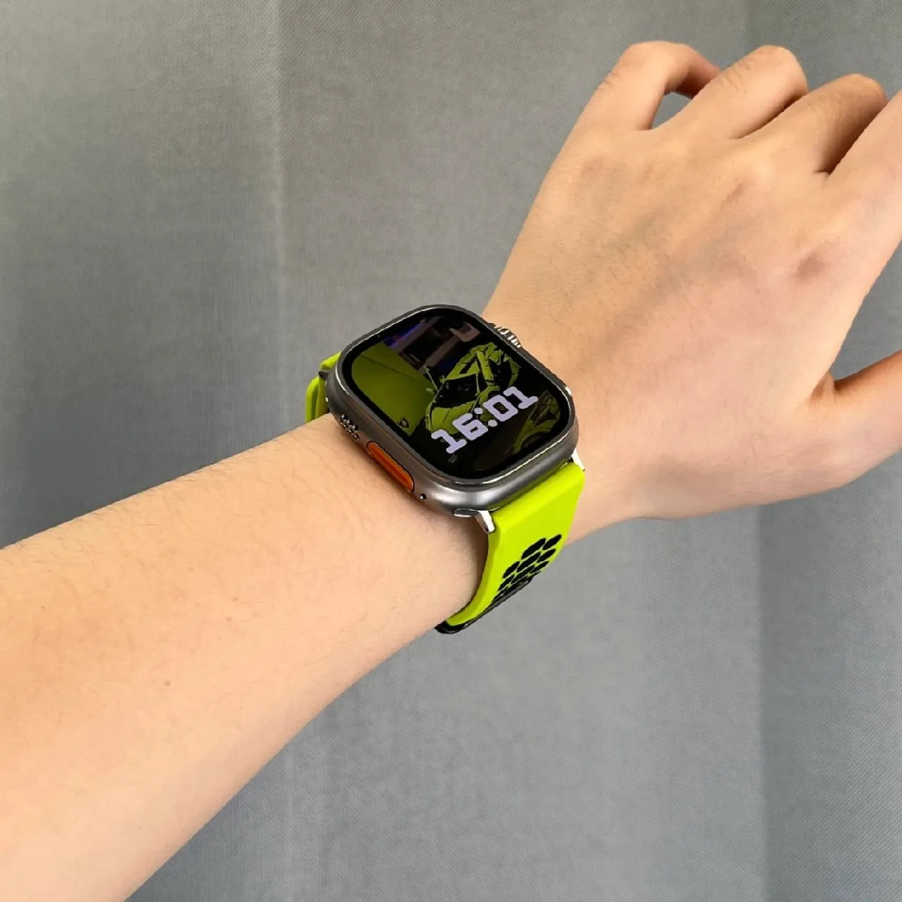 Apple Watch silicone band#color_neon green