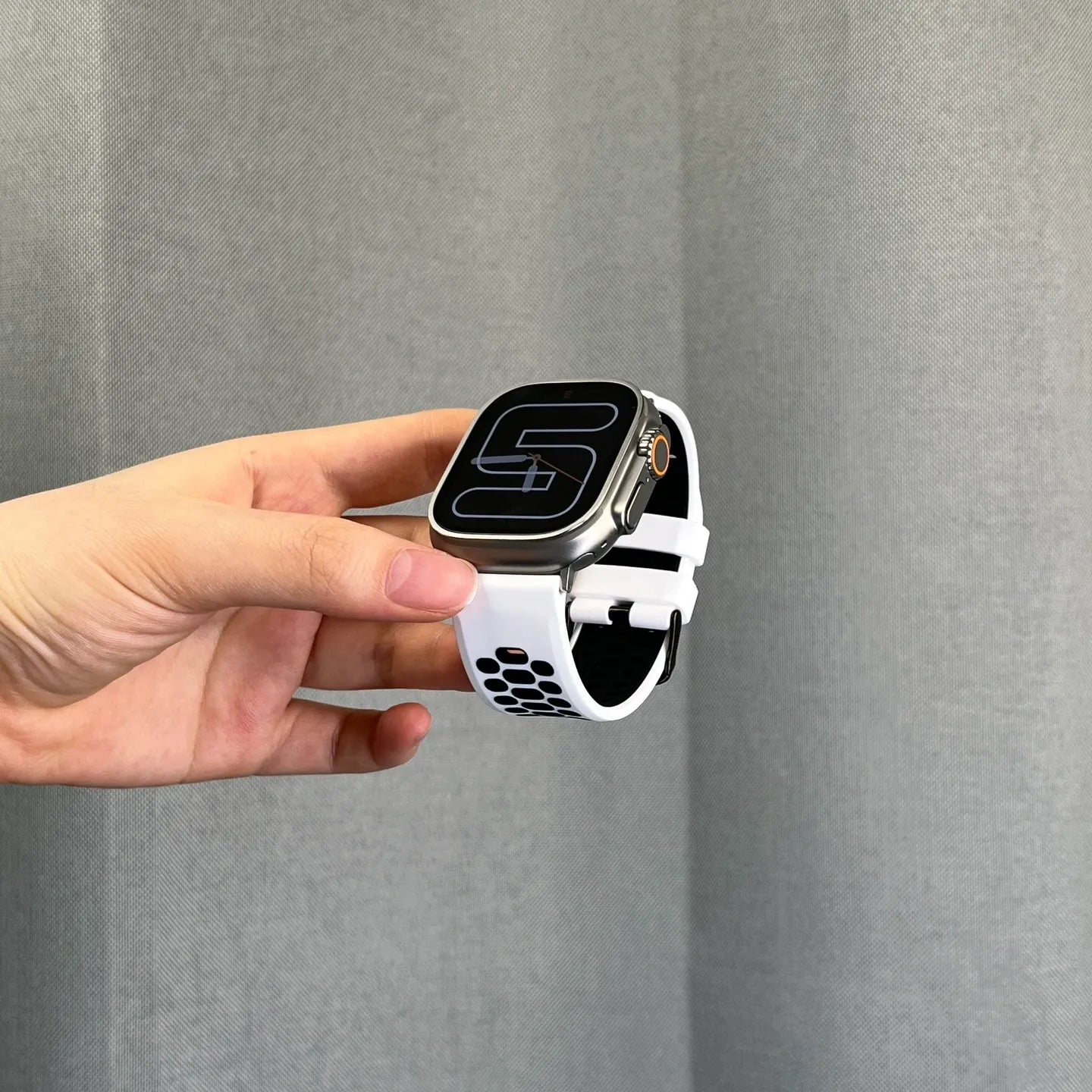 Apple Watch silicone band#color_white