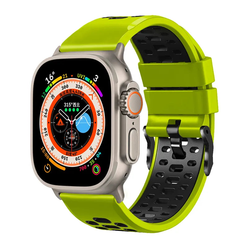 Apple Watch silicone band#color_neon green
