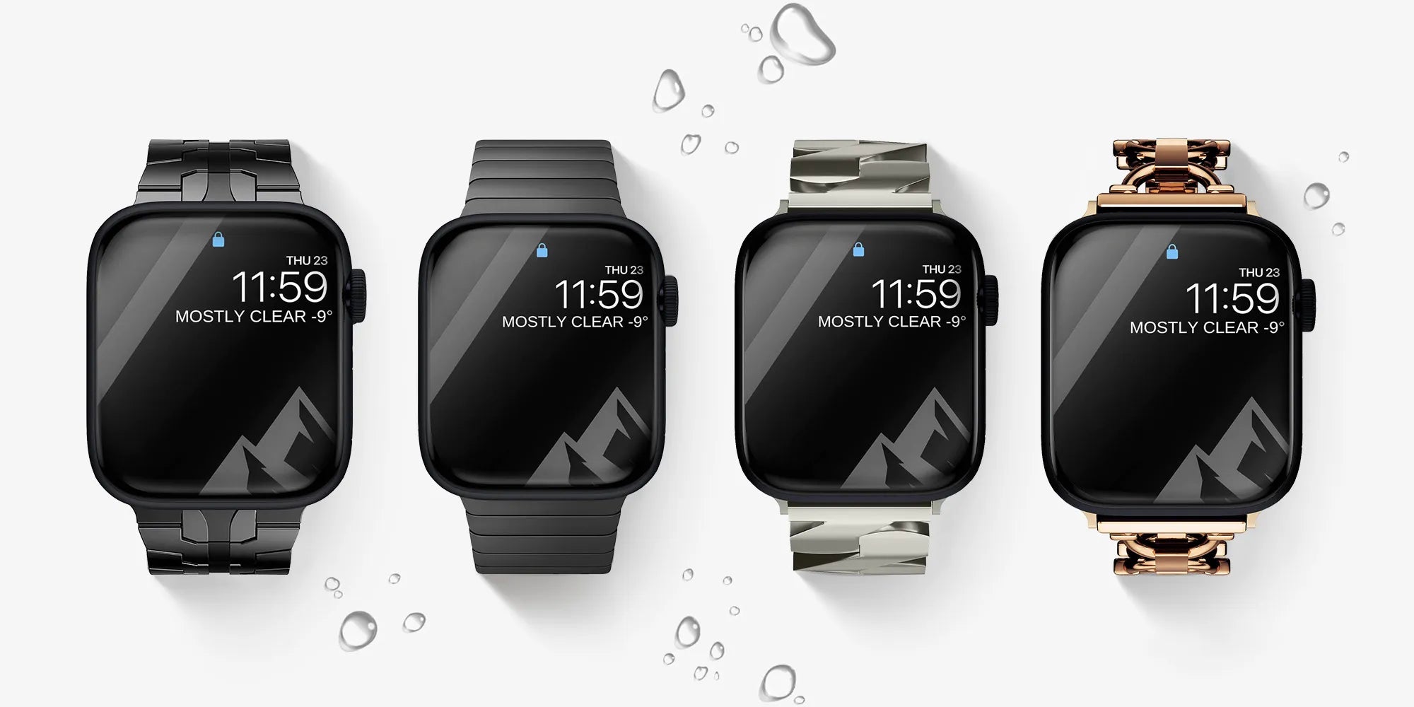 Apple Watch metal bands collection
