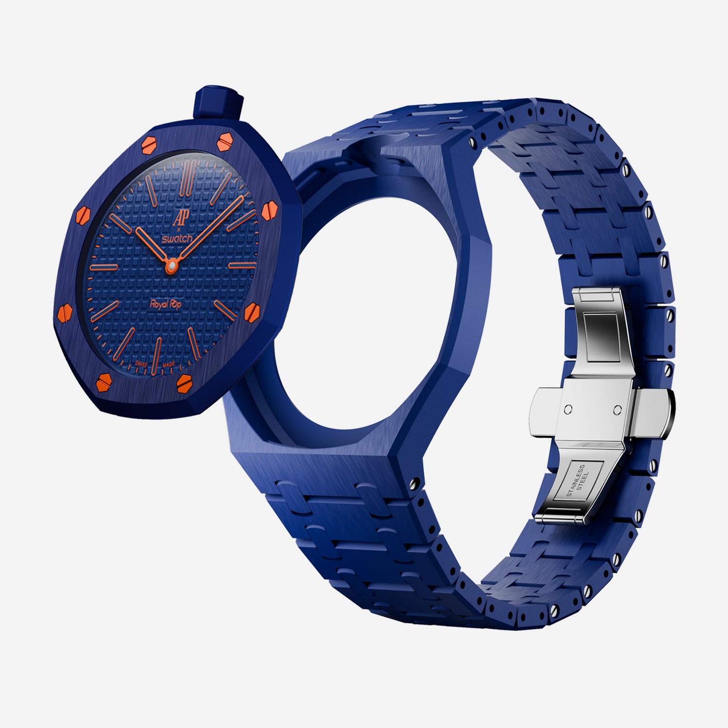 Bioceramic Strap & Case for AP x Swatch Royal Pop ORENJI HACHI