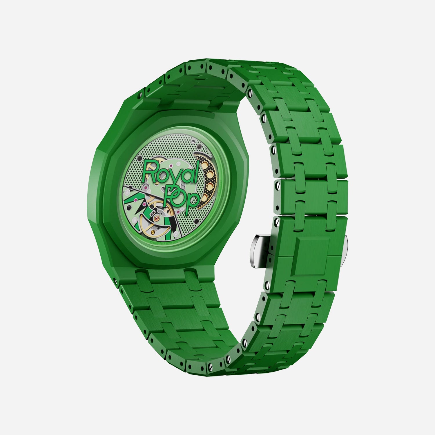 Bioceramic Strap & Case for AP x Swatch Royal Pop GREEN EIGHT