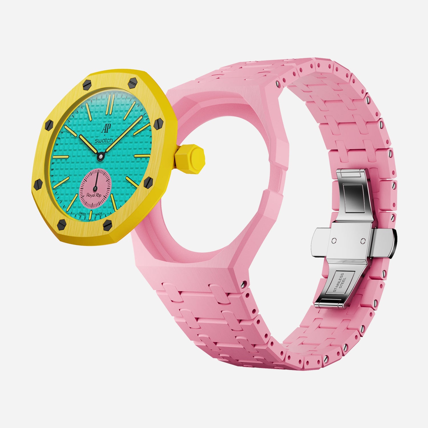 Bioceramic Strap & Case for AP x Swatch Royal Pop OTG ROZ