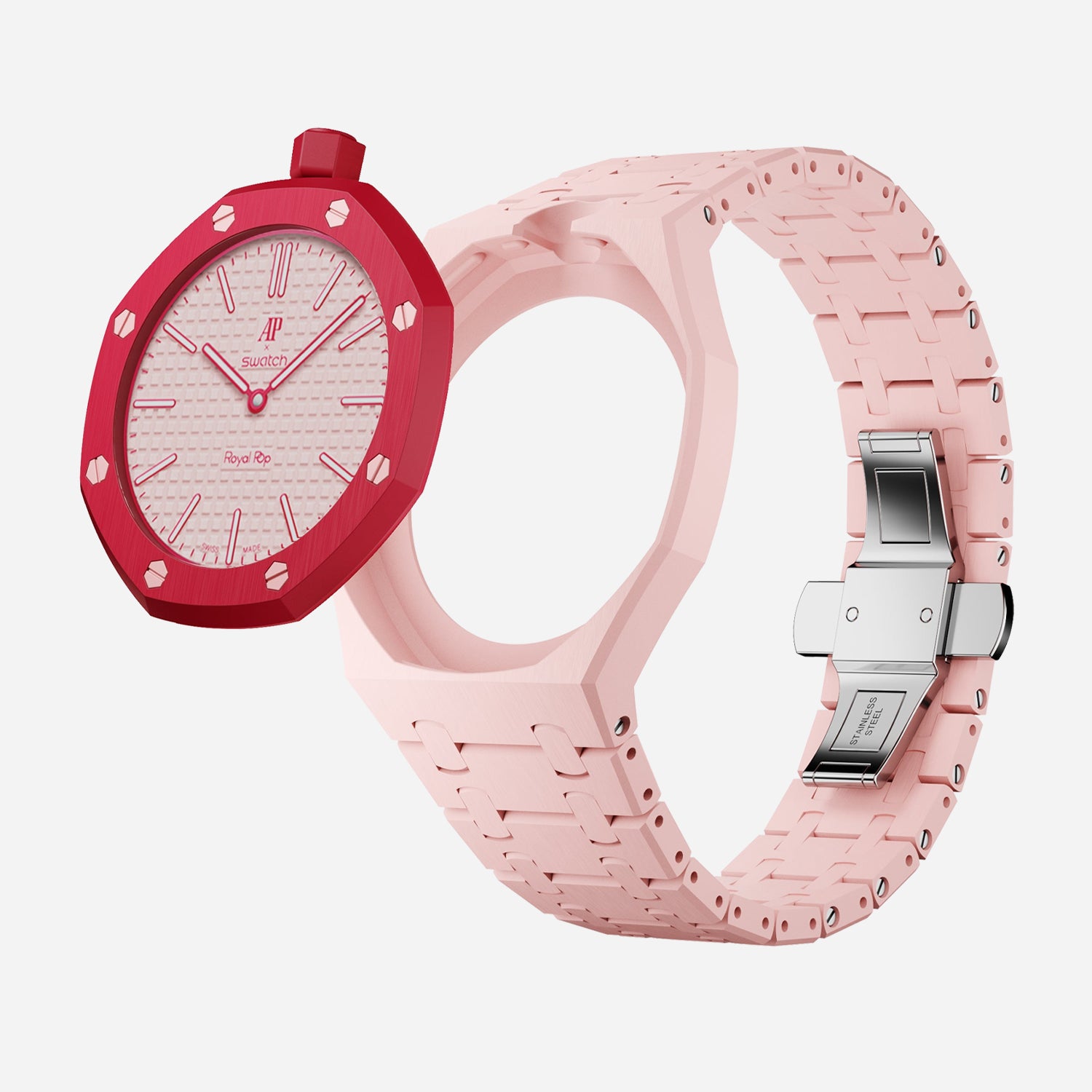 Bioceramic Strap & Case for AP x Swatch Royal Pop OTTO ROSSO