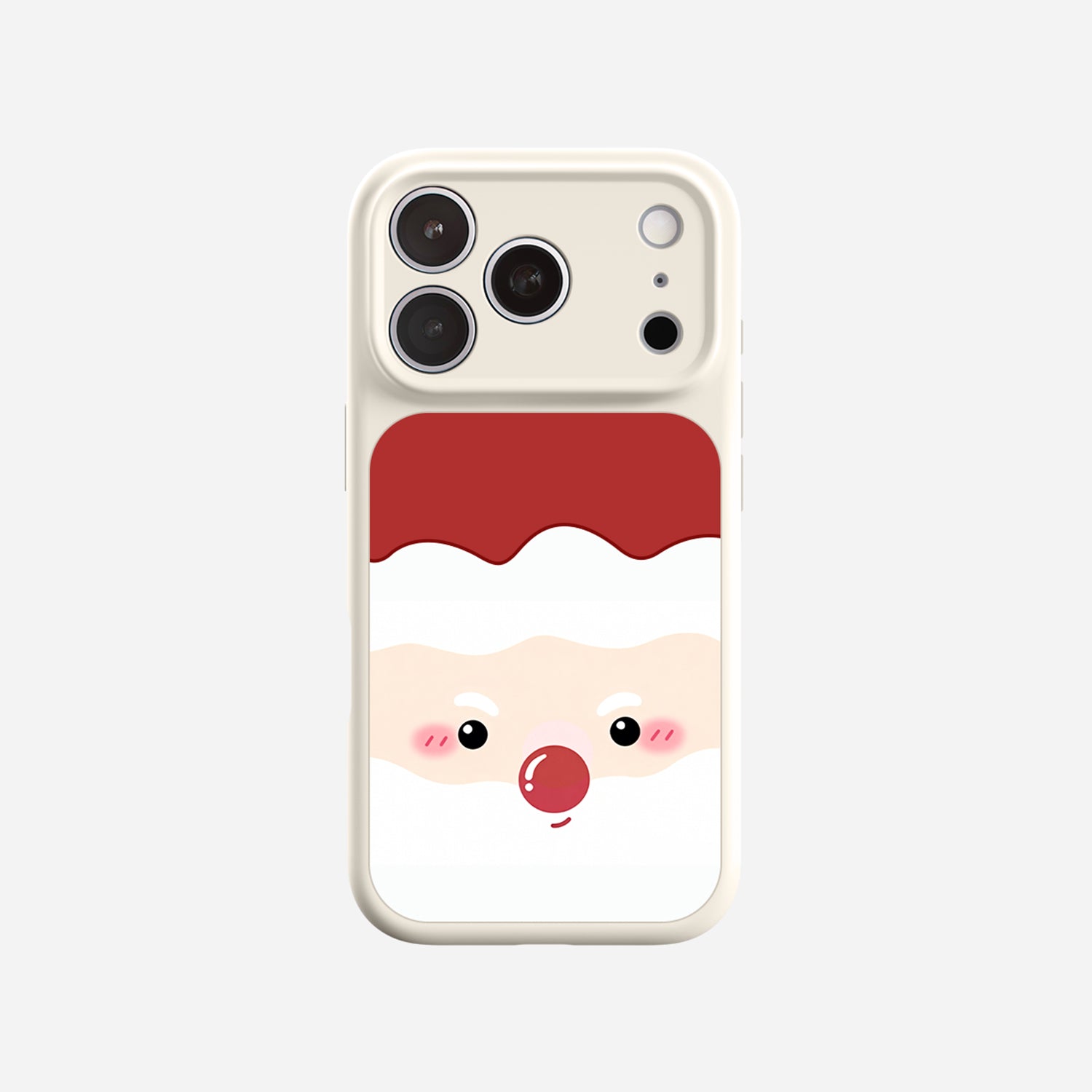 Cute Santa Face | iPhone Silicone Case