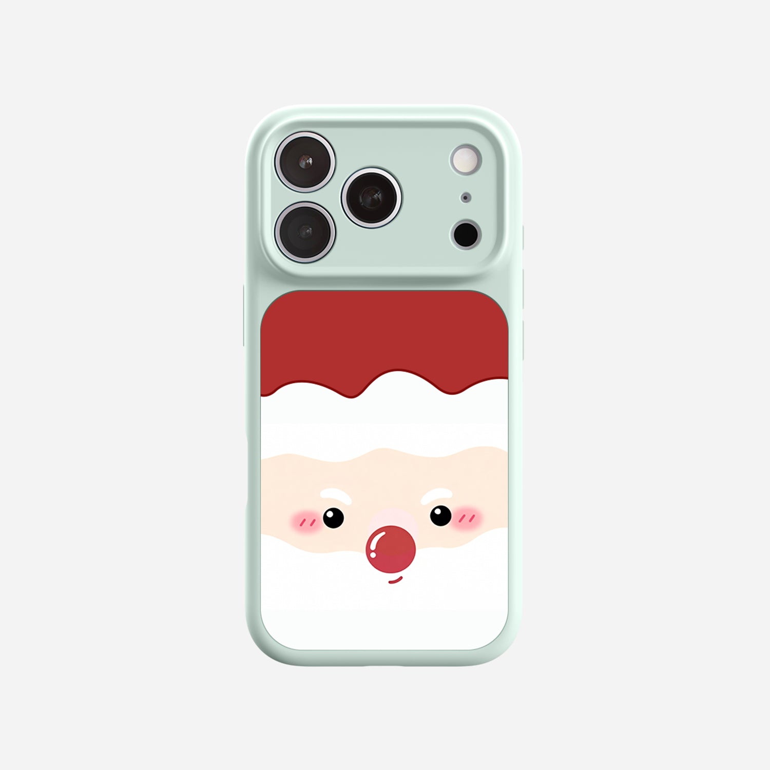 Cute Santa Face | iPhone Silicone Case