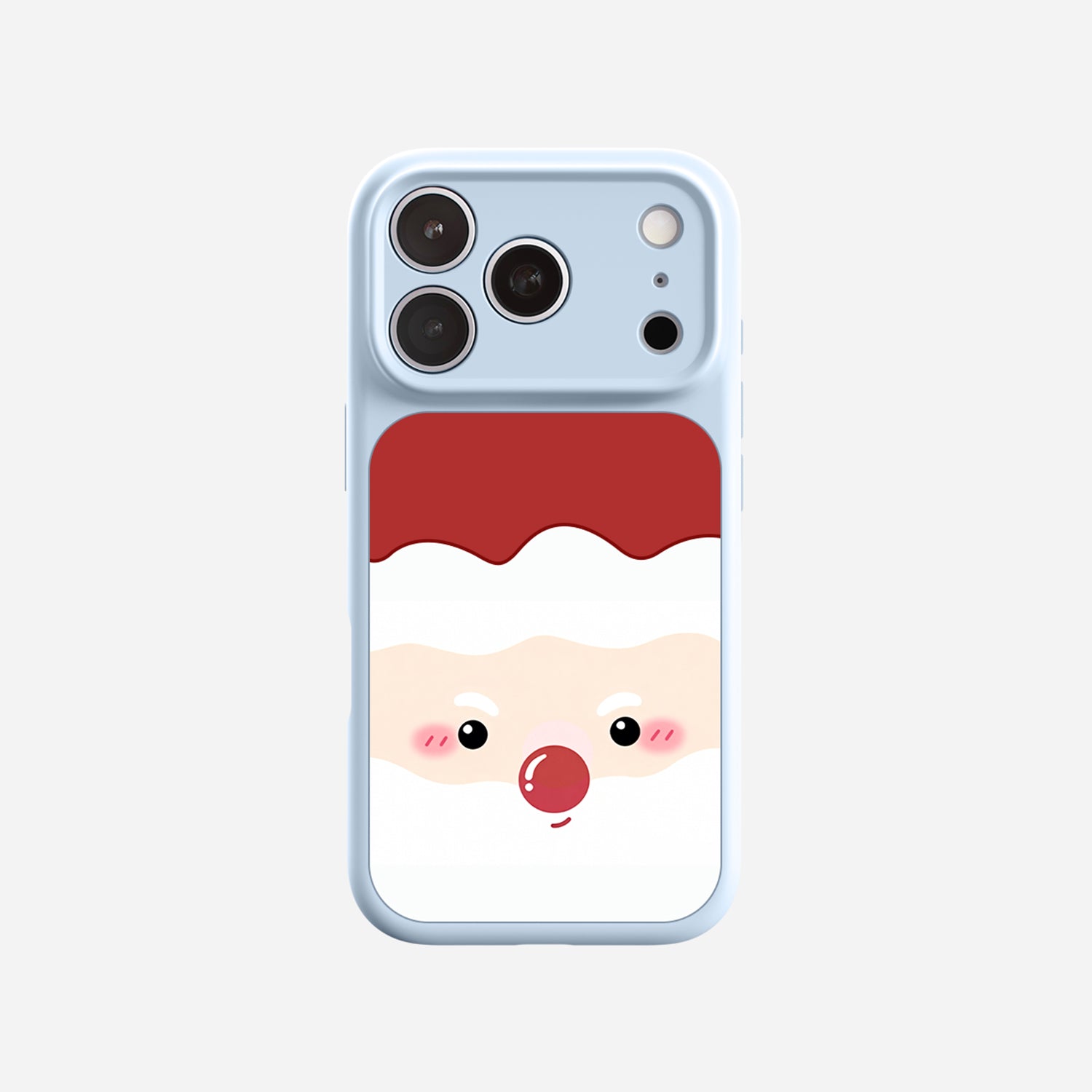 Cute Santa Face | iPhone Silicone Case